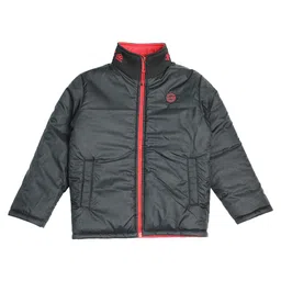 OKANE Woven Full Sleeves Reversible Padded Jacket - Red & Black image 3