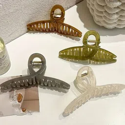 LEVOT Pack of 4 Women Solid Claw Clip-picture-18