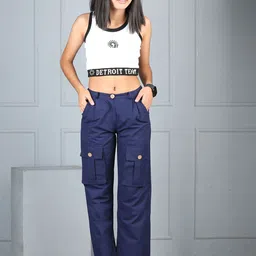 Cutiekins Girls Mid-Rise Regular Fit Easy Wash Cargos-image-46