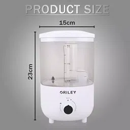 ORILEY Ultrasonic Cool Mist Humidifier 2.3 L Capacity 18 W Corded Electric Transparent White, 2111A image 4