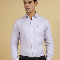 Allen Solly Men Slim Fit Spread Collar Solid Cotton Formal Shirt-image-87