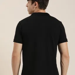 encore by INVICTUS Men Colourblocked Polo Collar Knitted T-shirt image 4