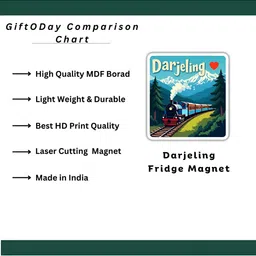 giftshala GIFTODAY Blue & Green Printed Decorative Magnets image 3