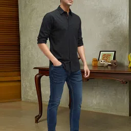 Moda Rapido Men Solid Premium Regular Fit Casual Shirt image 5