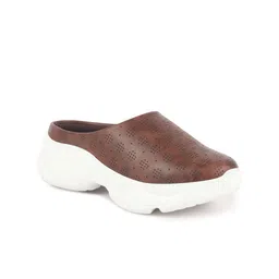 FAUSTO Women Woven Design Mule Sneakers Shoes-picture-20