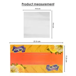 Feather's 2 Ply Biodegradable Premium Facial Dry Tissue F-2103-V-6 (Pack of 6) image 4