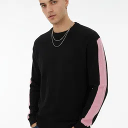 glitchez Acrylic Side-Stripe Pullover-picture-34