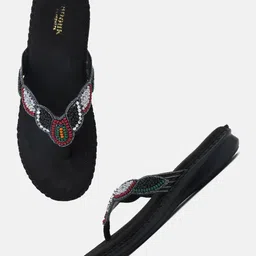 Anouk Women Embellished Party Open Toe Flats image 4