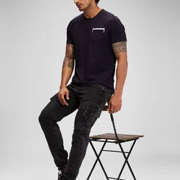 SPYKAR Men Pockets Slim Fit T-shirt image 5