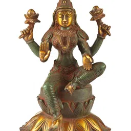 Exotic India Green Religious Idol Showpiece-image-96