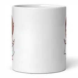 Mr UVD White & Brown Graphic Printed Ceramic Mug 350 ml image 3