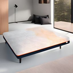 SLEEP SPA White & Orange 3-Zone Responsive Cooling Crystal Memory Foam Queen Mattress-picture-37