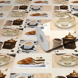 WallDaddy Brown & Beige 3D Printed Self Adhesive Wallpaper-picture-6