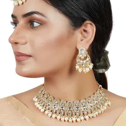 Women Click Stone studded Jewellery Set-picture-43