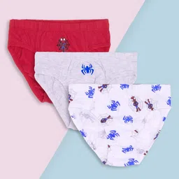 Pantaloons Junior Boys Pack Of 3 Printed Pure Cotton Basic Briefs-picture-19