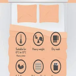 CHICERY Rust Geometric Mink Heavy Winter Double Bed Blanket image 4