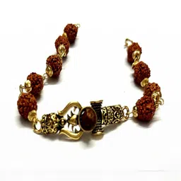 Divine souvenirs Unisex Silver-Plated Rudhraksha Wraparound Bracelet-picture-38