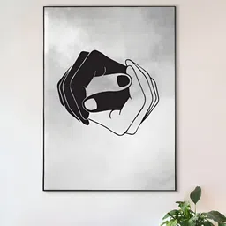 nestroots Grey & White A Bridge of Hands Canvas Wall Art-picture-22