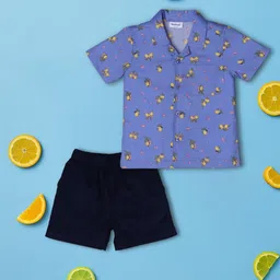 Nauti Nati Boys Printed Shirt with Shorts-picture-35