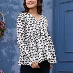 COTT10 Print Ethnic Cotton Top-picture-22