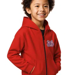 3Colors Boys Printed Hooded Sweatshirt image 3