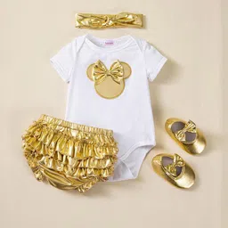 hopscotch 2-Pc Bow Applique Onesie & Skirt-picture-25