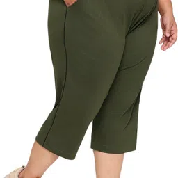 vaishvik VW-515D Women Dark Green Capri-picture-26