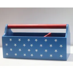 Kidoz Wooden Stars Printed Storage Container - Blue-picture-21