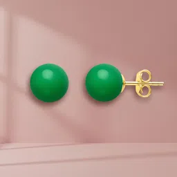 MINUTIAE Silver-Plated Pearls Studded Spherical Shaped Studs image 2