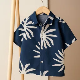 Googo Gaaga Boys Floral Printed Spread Collar Casual Shirt-picture-18