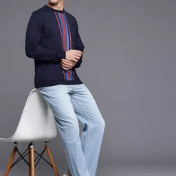 Louis Philippe Sport Striped Sweatshirt-picture-24