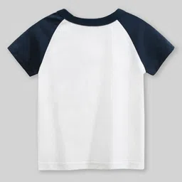 INCLUD Boys Graphic Printed Round Neck Raglan Sleeves Regular Fit Casual T-Shirt image 3