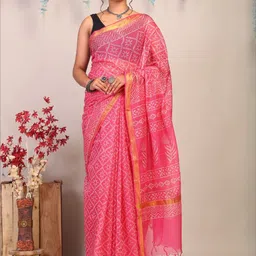 ANUTTARA Ethnic Motifs Zari Kota Saree-picture-30