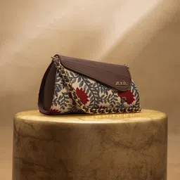 ZOUK Floral Printed Structured Sling Bag-picture-12