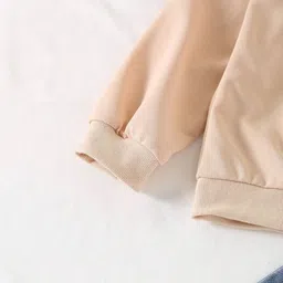 LULU & SKY Girls Typography Printed Round Neck Sweatshirt With Trousers image 3