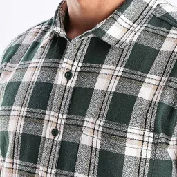 HERE&NOW Men Tartan Checks Checked Casual Shirt image 2