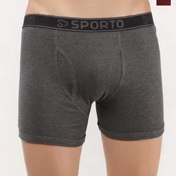 Sporto by Macho Pack Of 2 Combed Cotton Trunks-image-56