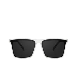 PIRASO Unisex Square Sunglasses with UV Protected Lens 11976 WHITE image 3