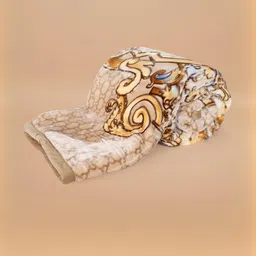 Signature Brown 1000 GSM Ethnic Motifs Heavy Winter Double Bed Blanket image 3