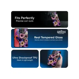 QRIOH Floral Printed Motorola Edge 60 Pro Back Case Mobile Accessories image 5