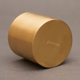 JAYPORE Gold-Toned & Gold-Toned Floral Brass Matte Mugs Set of Cups and Mugs image 5