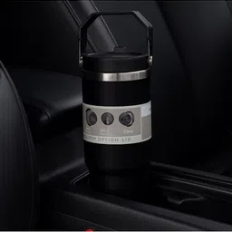 Style Homez Black Single Stainless Steel Solid Double Wall Vacuum Water Bottle image 3