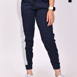 BAESD Pack Of 2 Girls Colorblocked Cotton Relaxed-Fit Joggers-picture-17