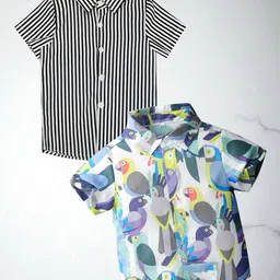 RAVYA TRENDZ Boys Classic Printed Casual Shirt-picture-17