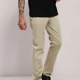 SHOWOFFFF Men Comfort Slim Fit Low-Rise Trousers-image-70