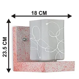 1ST TIME White Colourblocked Wood Contemporary Rectangle Shaped Wall Lamp image 3