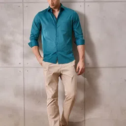 Aldeno Men Standard Slim Fit Casual Shirt image 2