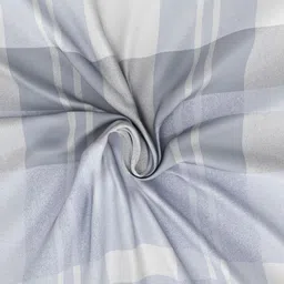 Nautica Grey & White Geometric 160 TC King Bedsheet with 2 Pillow Covers image 4