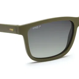 Image Men Square Sunglasses with Polarised and UV Protected Lens IMS781C3PSG-Green image 4