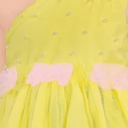 Pragya Exclusive Girls Net Fit & Flare Dress image 5